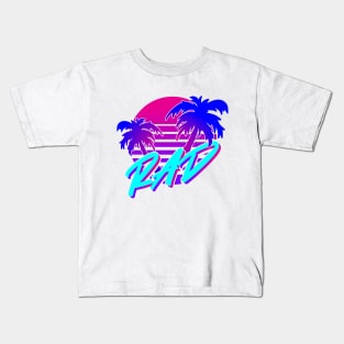 Rad 80s Sunset Kids T-Shirt